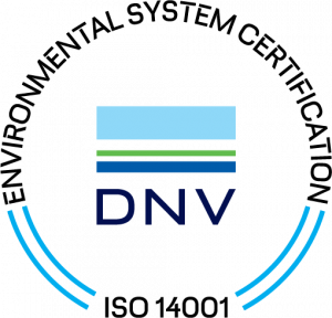 ISO 14001 certified by DNV